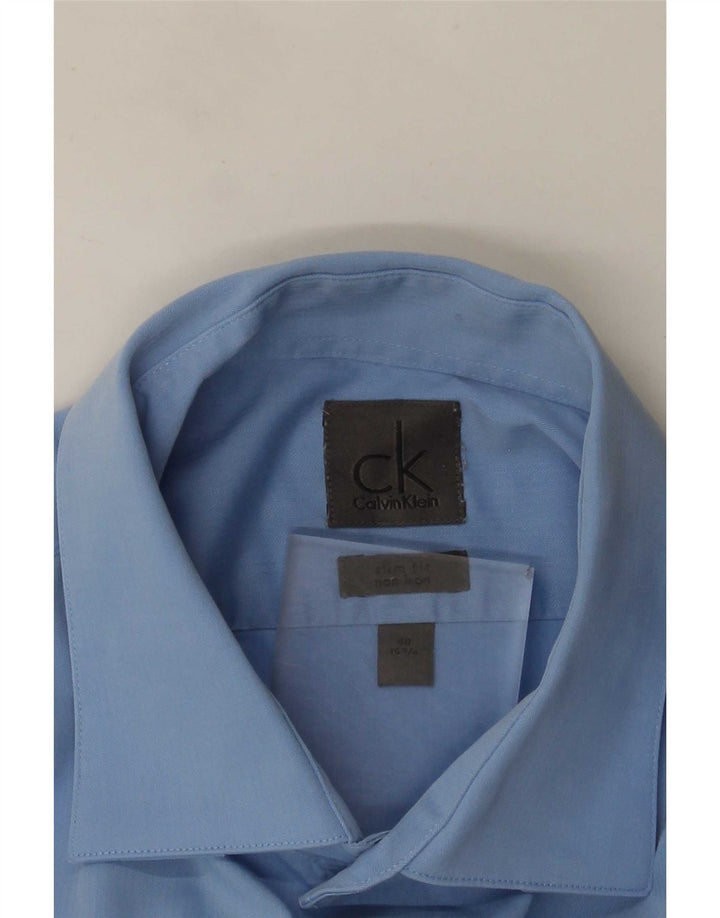 Koszula męska Calvin Klein Slim Fit rozmiar 40 15 3/4 Średni niebieski klasyczny