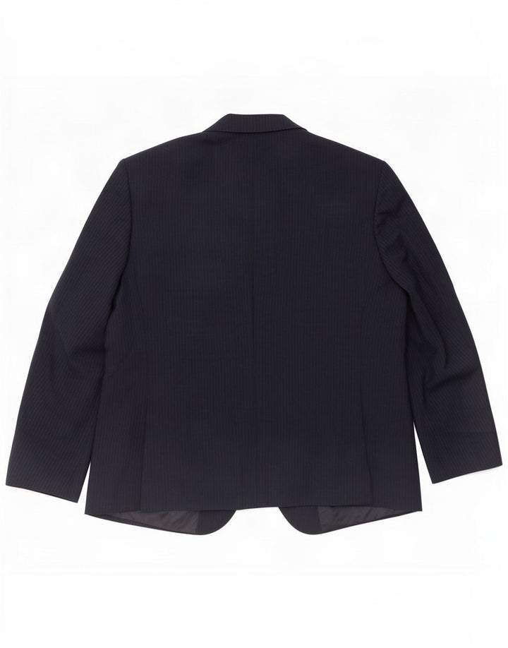 Marks & Spencer Męska krótka marynarka UK 46 3XL Granatowa w prążki
