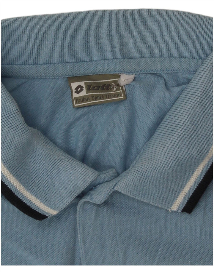 Męska koszulka polo Lotto XL niebieska