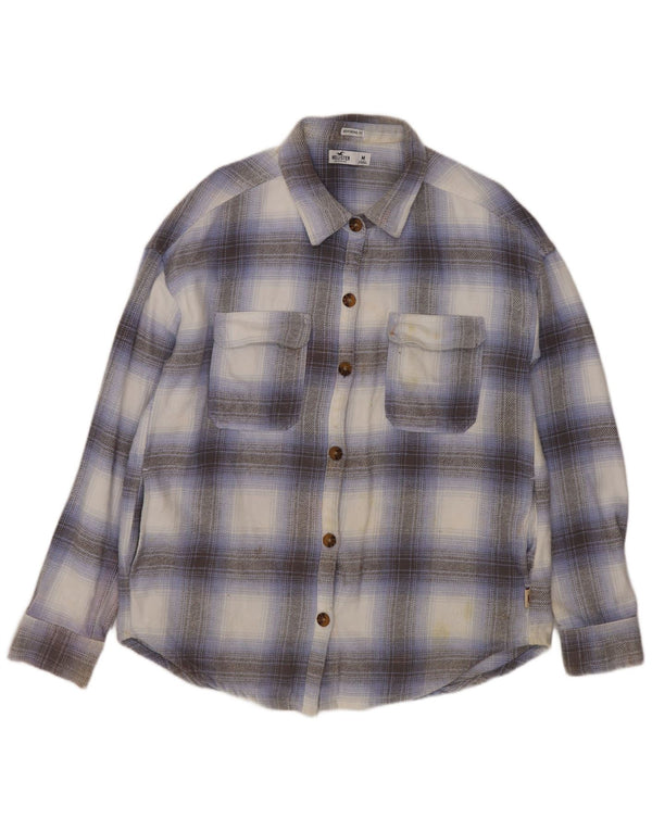 Damska koszula flanelowa Hollister Boyfriend Fit w średnią wielobarwną kratę
