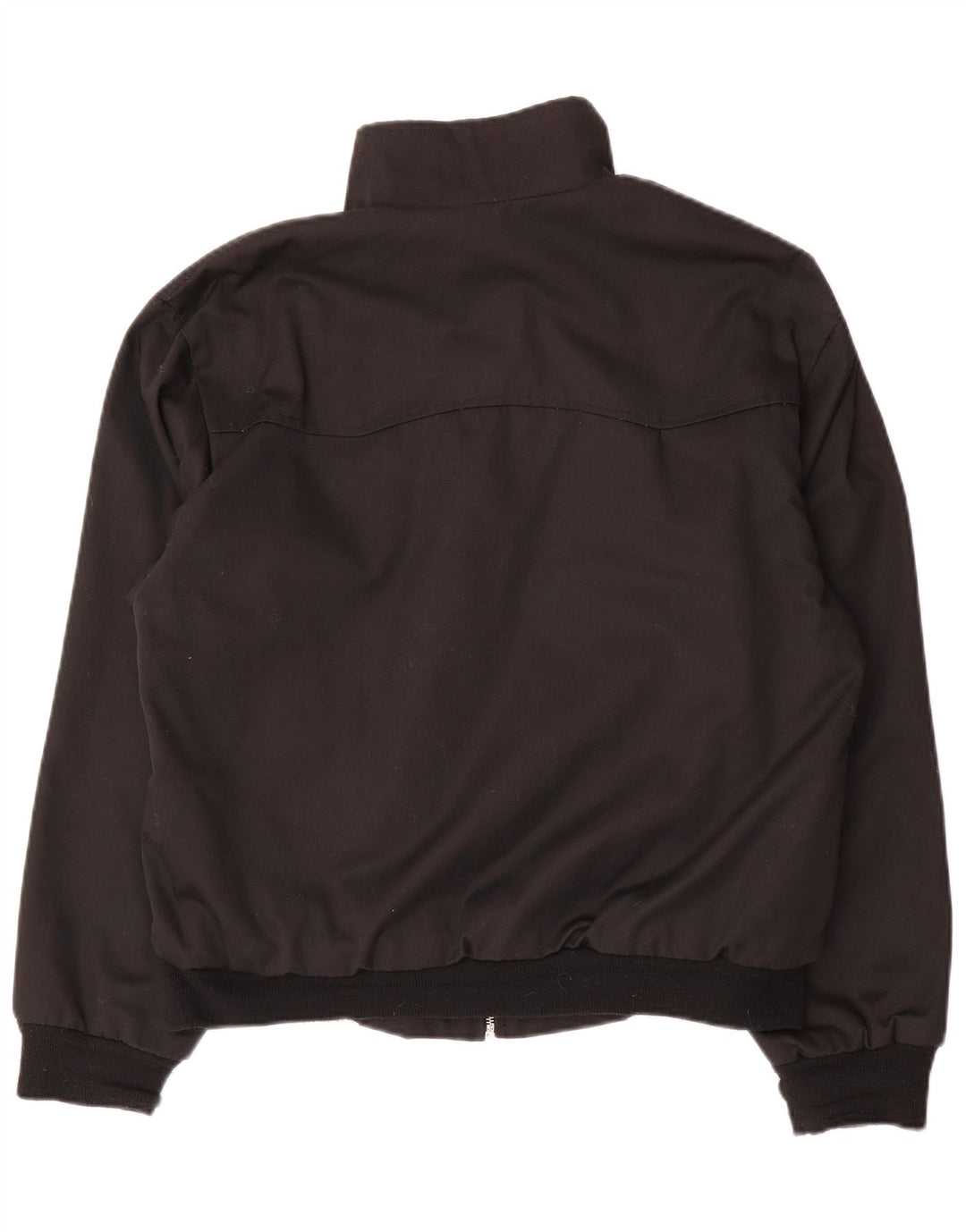 Męska kurtka bomber w stylu vintage UK 38, średni czarny poliester