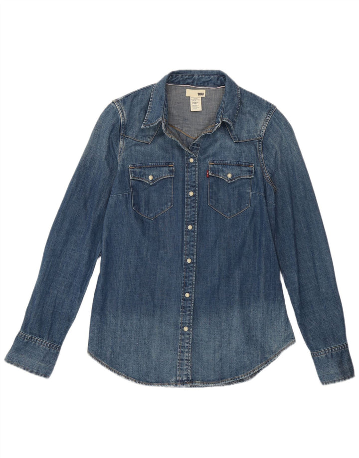 Damska koszula dżinsowa Levi's UK 10 Small, niebieska, bawełniana