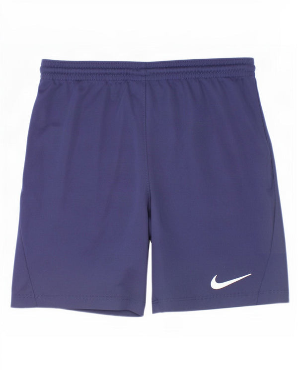Nike Boys Dri Fit Sport Shorts 10-11 Years Medium Navy Blue Polyester