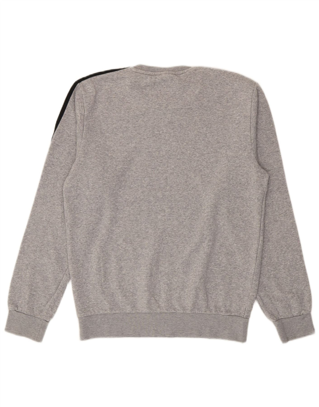 Adidas Męska bluza z grafiką, mała, szara, bawełniana
