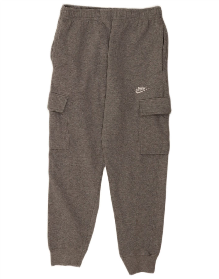 Męskie spodnie dresowe Nike Cargo, duże, szare, poliestrowe