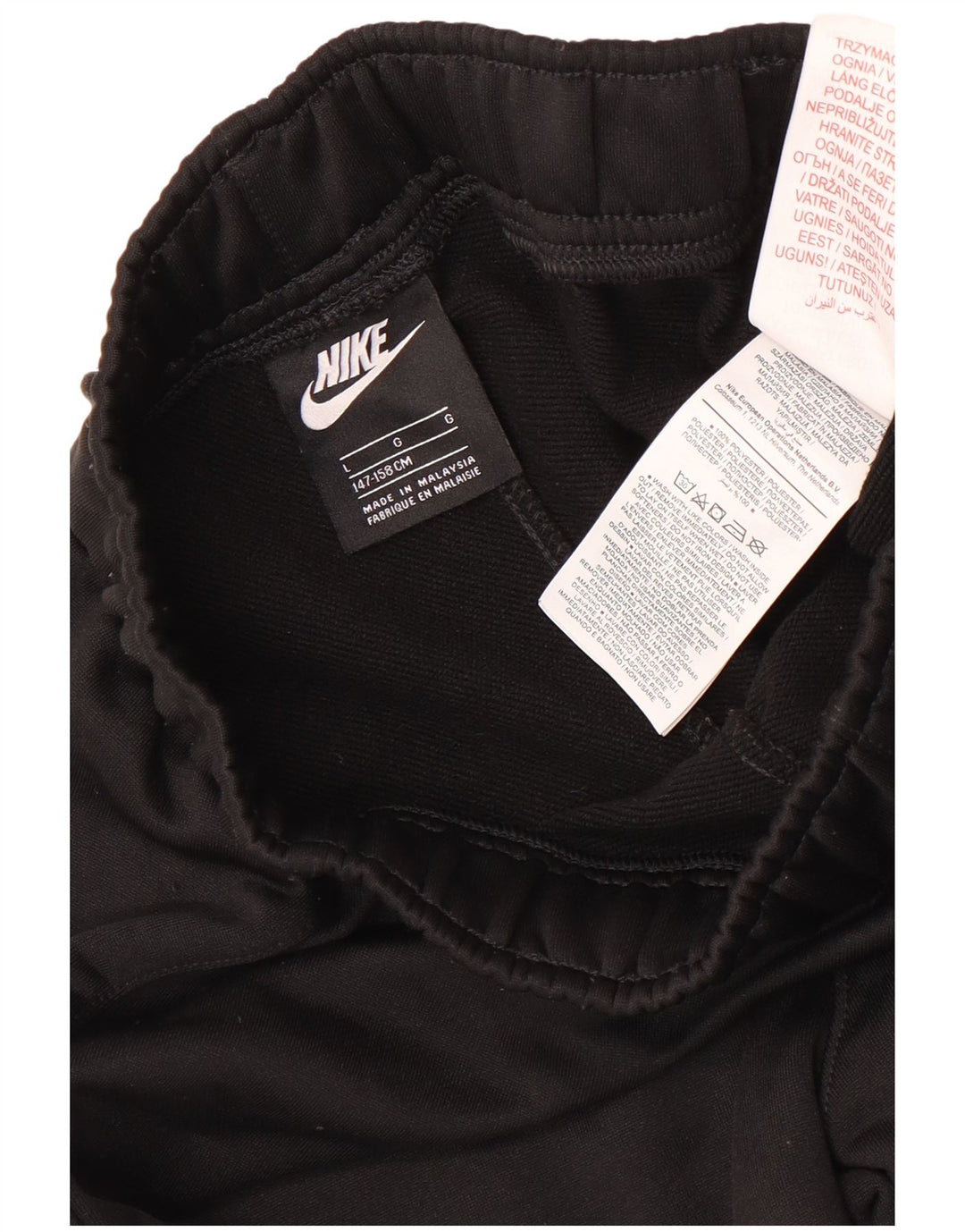Chłopięce spodnie dresowe Nike, 12-13 lat, duże, czarne, poliestrowe