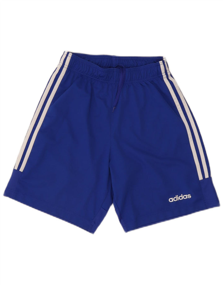 Męskie spodenki sportowe Adidas Climalite, małe, niebieskie, poliestrowe