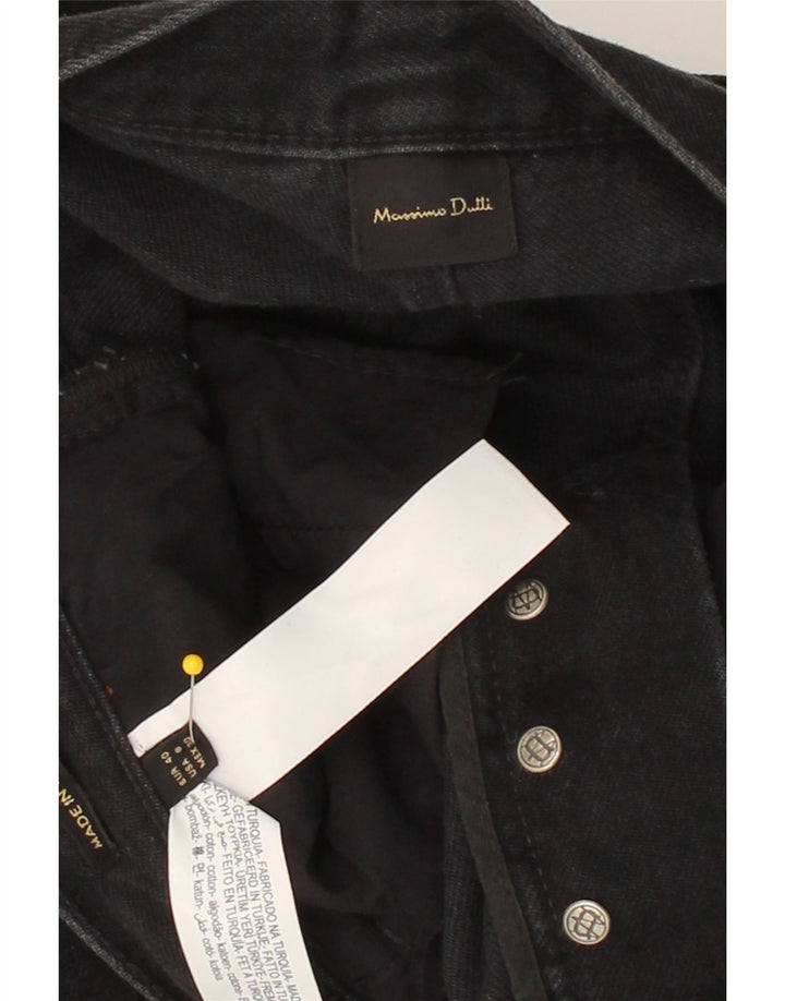 MASSIMO DUTTI Womens High Waist Cropped Jeans EU 40 Medium W30 L25 Black Vintage Massimo Dutti and Second-Hand Massimo Dutti from Messina Hembry 