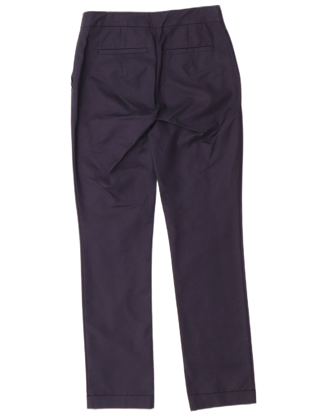 Spodnie damskie ZARA Straight Chino EU 34 2XS W24 L28 Granatowe