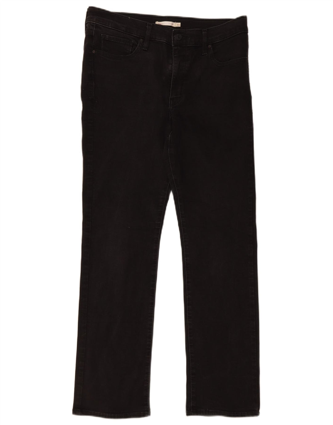 Damskie dżinsy Levi's 314 Shaping Straight W31 L30 Czarna bawełna