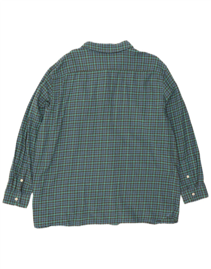 Męska koszula flanelowa Levi's o swobodnym kroju XL, zielona bawełniana kratka