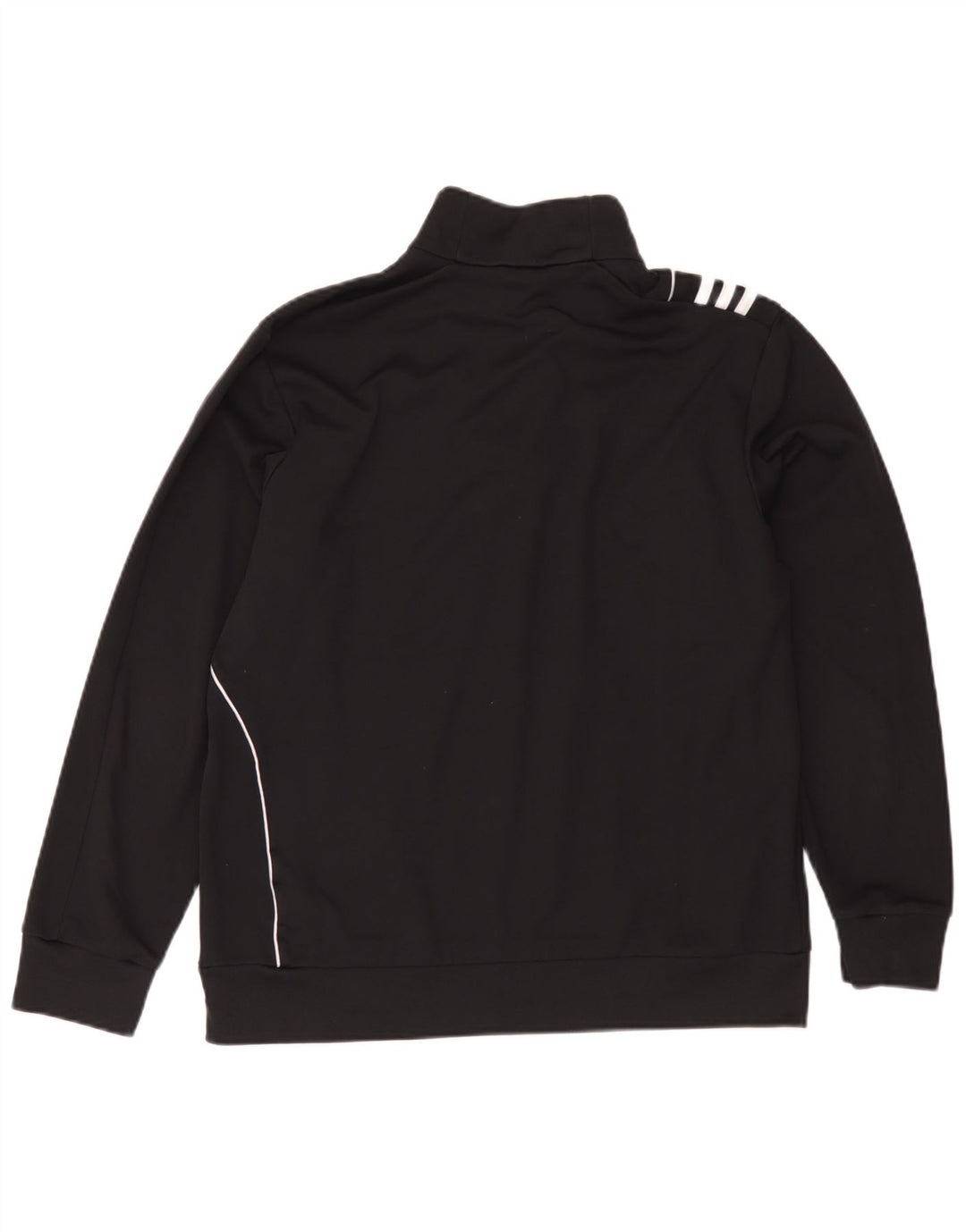 Adidas Męski sweter z zamkiem błyskawicznym UK 42/44 Duży czarny poliester