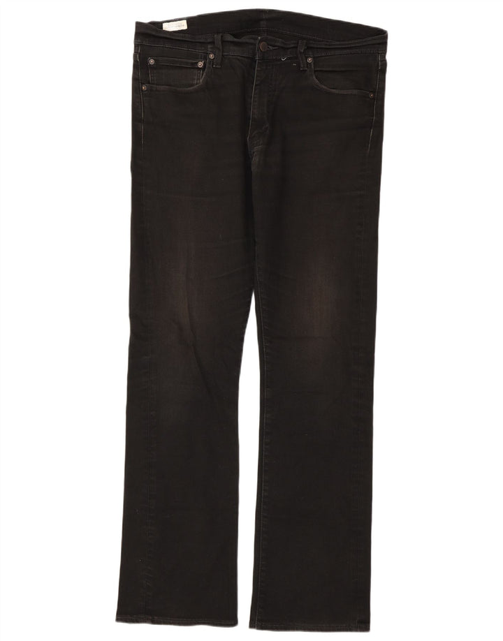 Męskie jeansy Levi's Bootcut W36 L34 Czarna bawełna