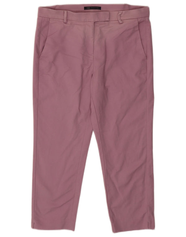 Marks & Spencer Damskie krótkie spodnie chino UK 12 Medium W32 L23 Różowa bawełna