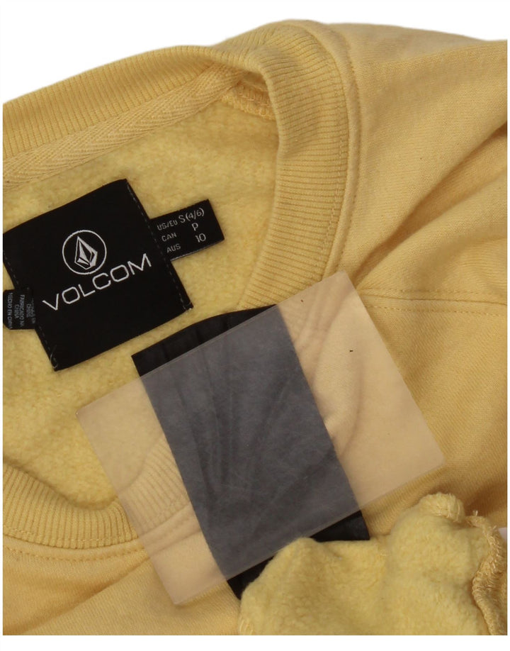 Damska bluza dresowa Volcom Graphic Oversize US 4/6, mała żółta