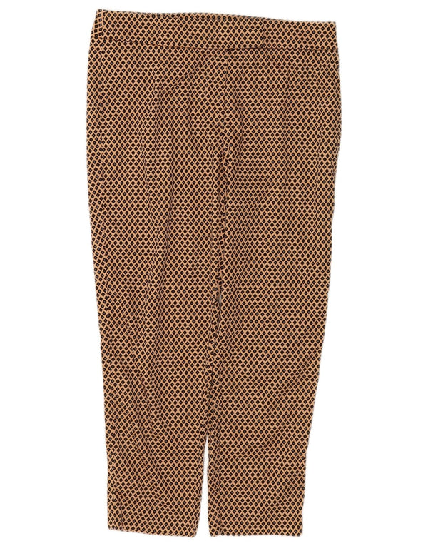 Marks & Spencer Krótkie spodnie damskie UK 10 Small W32 L24 Brązowe geometryczne