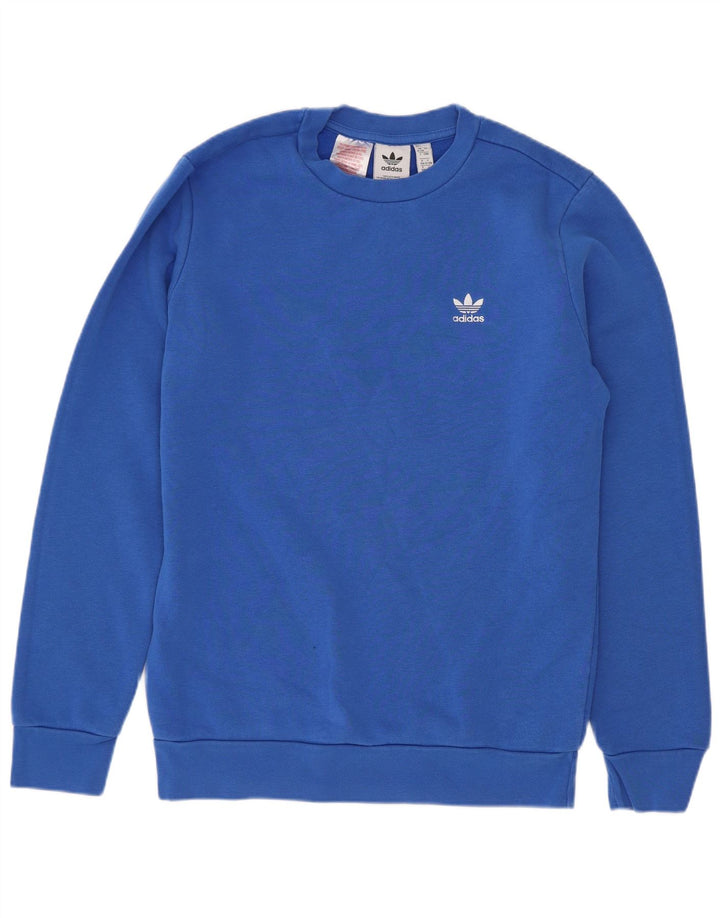 Bluza chłopięca Adidas 12-13 lat, niebieska bawełna