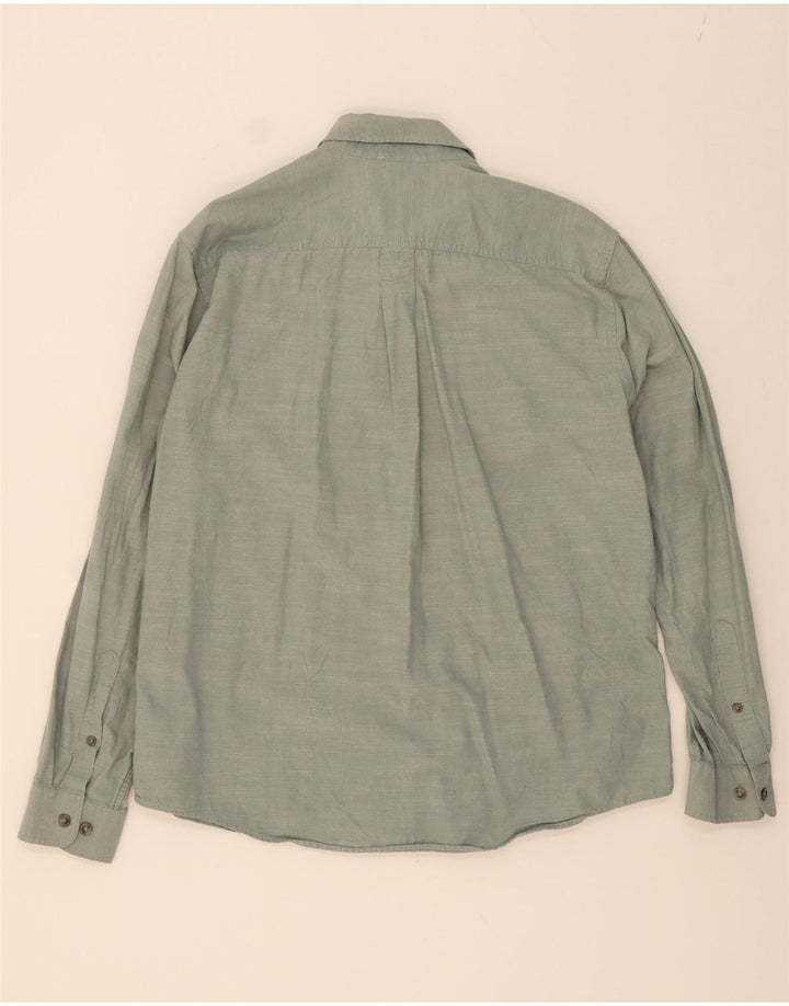 EDDIE BAUER Mens Classic Fit Shirt Large Green Flecked Cotton Vintage Eddie Bauer and Second-Hand Eddie Bauer from Messina Hembry 