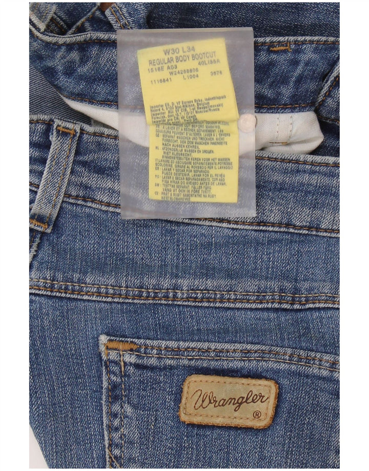 Damskie jeansy Bootcut WRANGLER W30 L30 Niebieskie, bawełniane