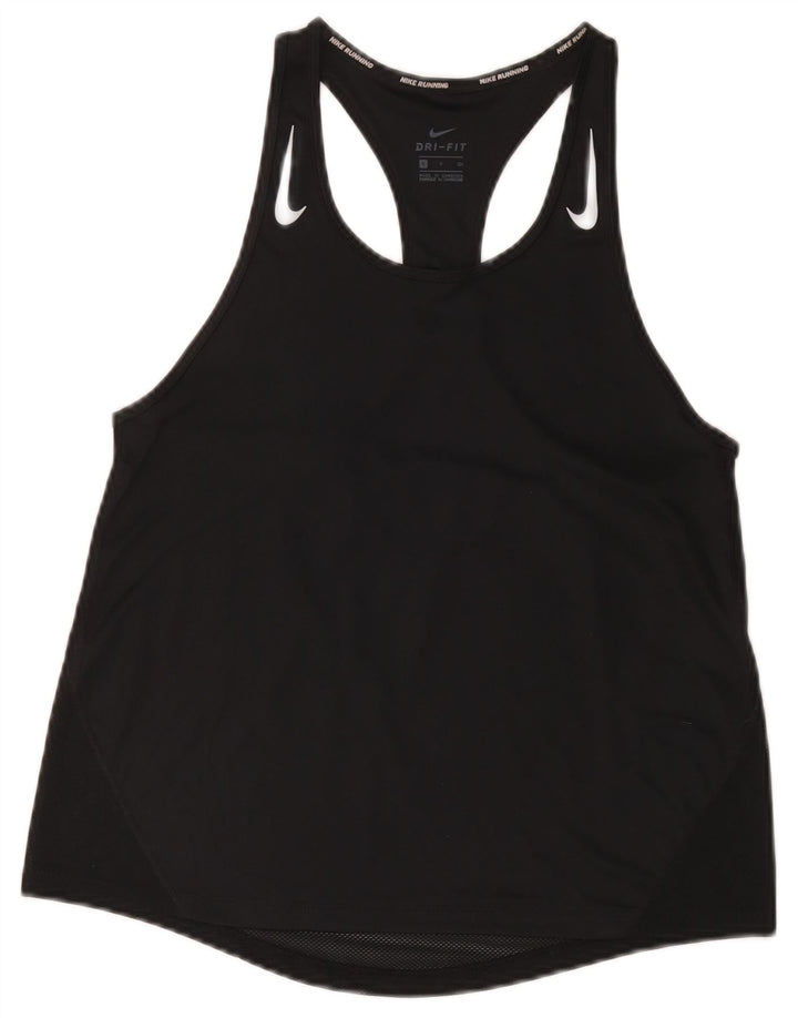 Damska kamizelka Nike Dri Fit Top UK 10, mała, czarna, poliester