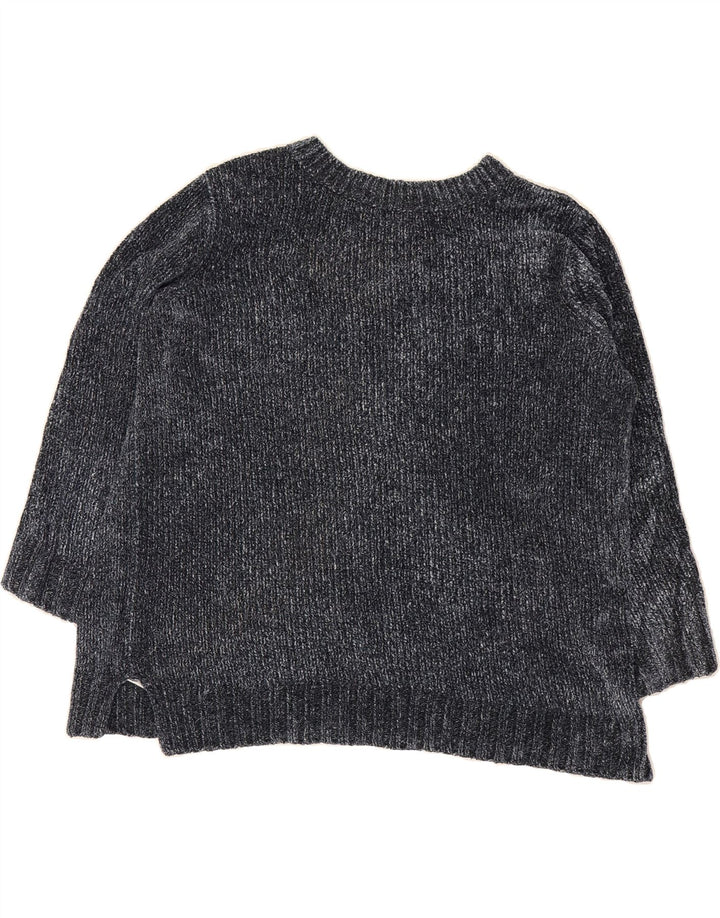 ORVIS Womens V-Neck Jumper Sweater UK 20 2XL Navy Blue Polyester Vintage Orvis and Second-Hand Orvis from Messina Hembry 