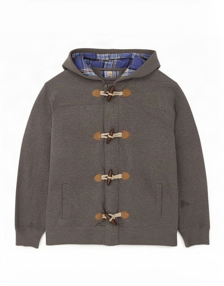 Męski sweter z kapturem Massimo Dutti, duży, szary