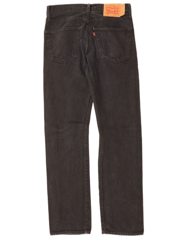 Męskie jeansy LEVI'S 501 Straight W31 L32 Czarne bawełniane