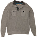 Męski sweter zapinany na guziki Ted Baker, rozmiar 4, duży, szary, bawełniany