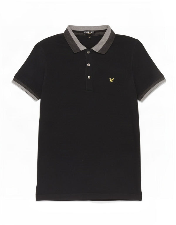 Męska koszulka polo Lyle & Scott, bawełniana, w kolorze średniej czerni