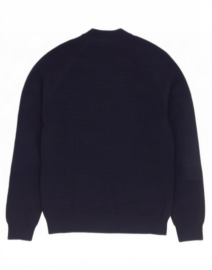 Ted Baker Męski sweter z golfem, rozmiar 3, średni granatowy, bawełniany