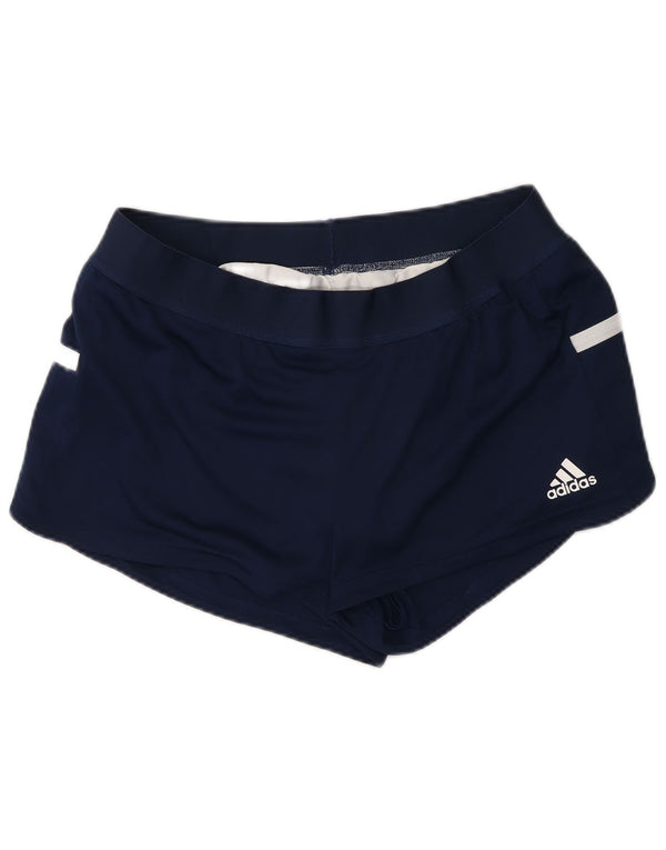 Damskie spodenki sportowe Adidas Climacool UK 16/18, duże, granatowe, z blokami kolorów