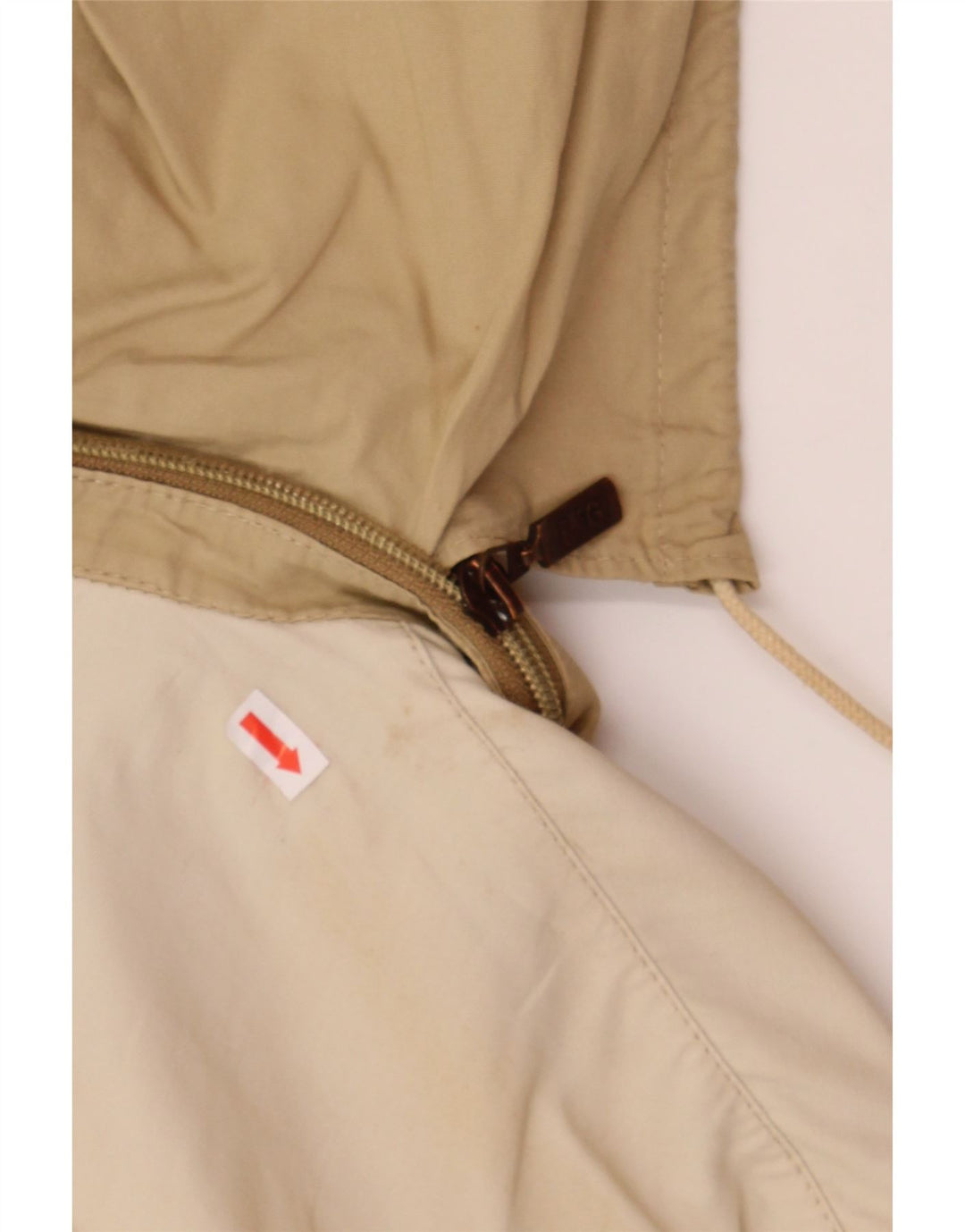 MCGREGOR Mens Hooded Bomber Jacket IT 54 2XL Beige Colourblock Cotton Vintage McGregor and Second-Hand McGregor from Messina Hembry 