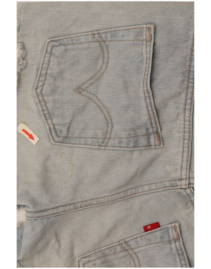 Damskie spodenki jeansowe LEVI'S 501 W27, małe, niebieskie, bawełniane