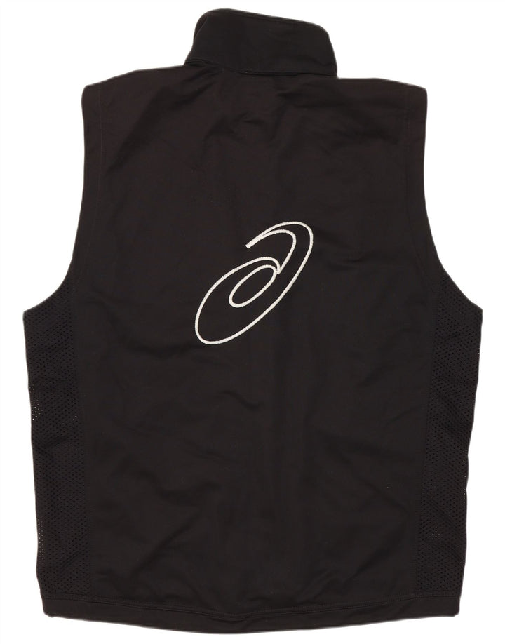 Męska bluza dresowa bez rękawów Asics z grafiką, duża czarna