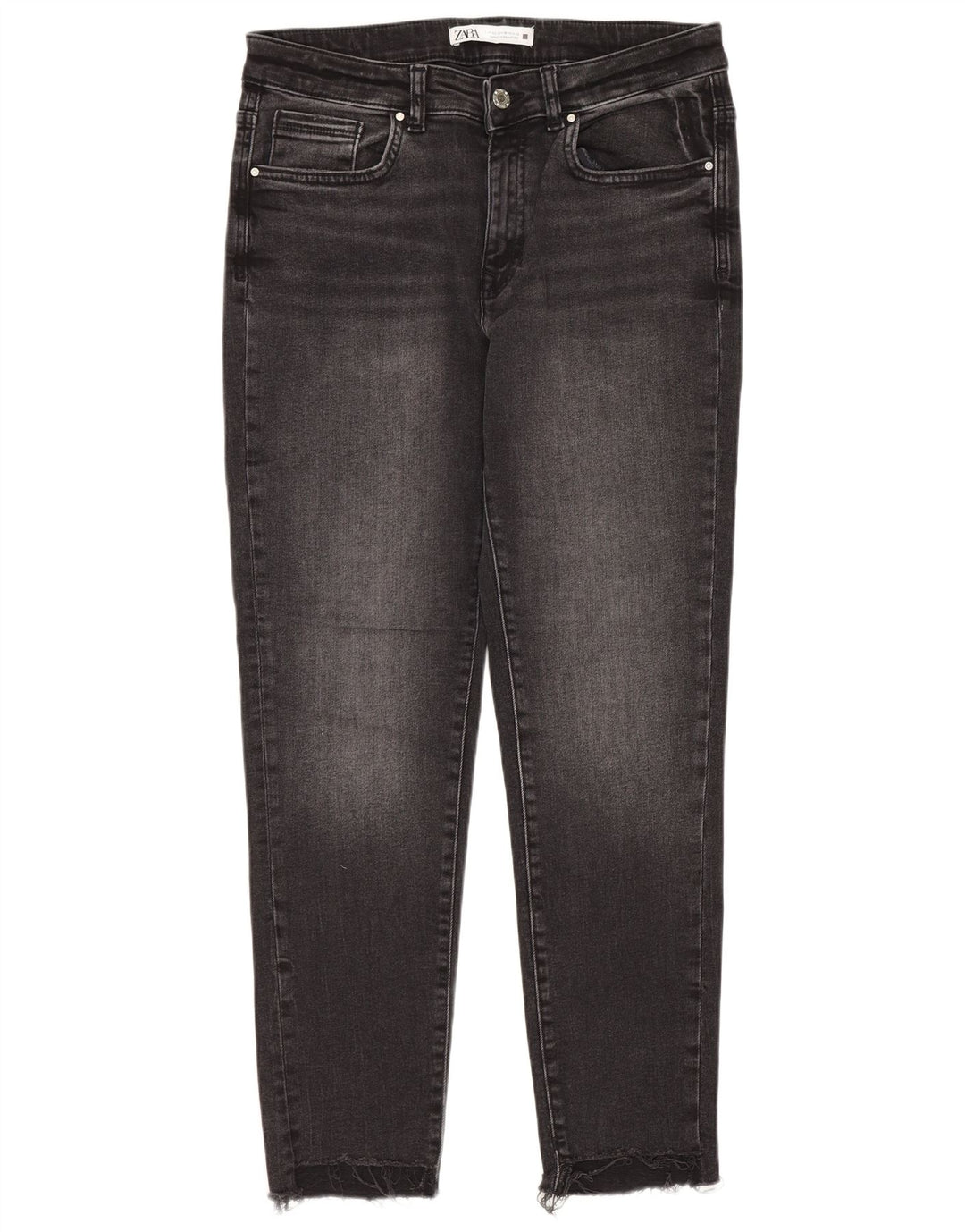 Damskie jeansy slim fit ZARA EU 42 Large W32 L27 czarne
