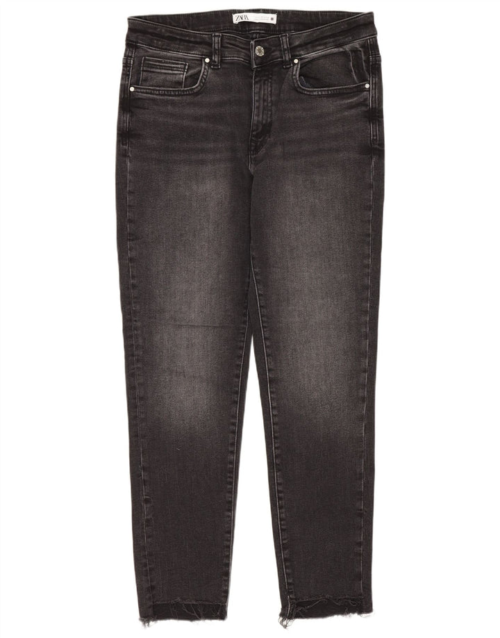 Damskie jeansy slim fit ZARA EU 42 Large W32 L27 czarne