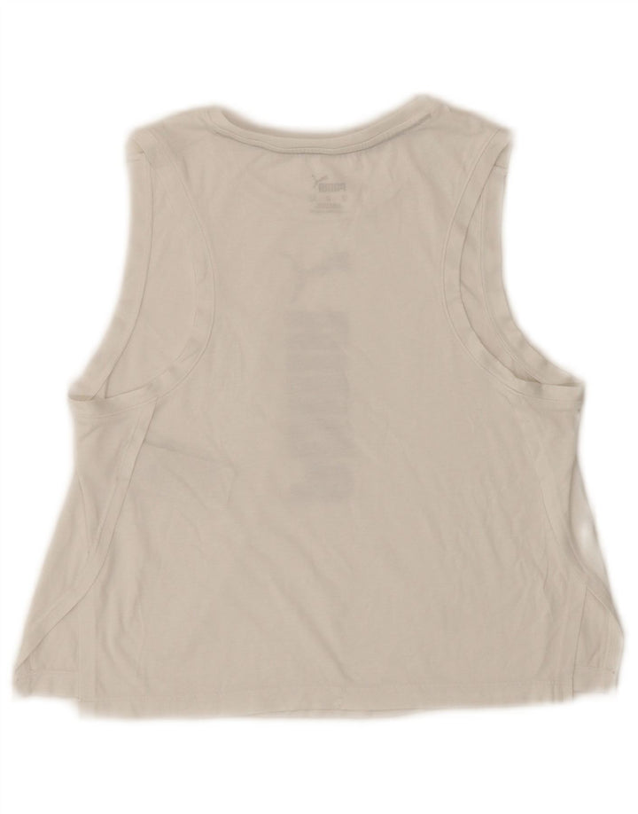 Damska kamizelka Puma Crop Graphic Top UK 6 XS Biały poliester