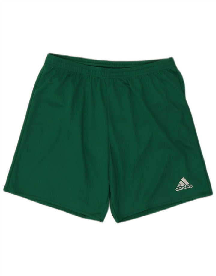 Męskie spodenki sportowe Adidas Climalite, duże, zielone, z poliestru