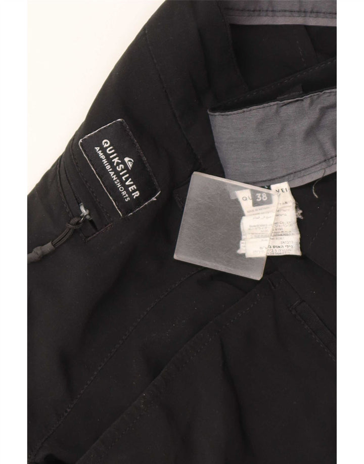Męskie spodenki chino Quiksilver W38 XL, czarny poliester