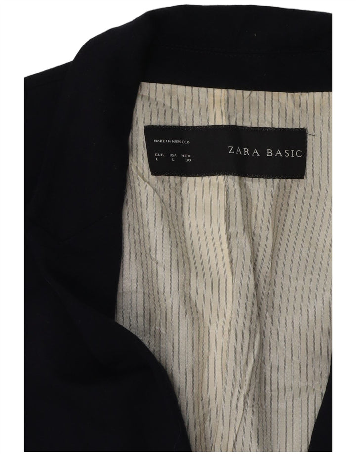 Zara damska marynarka zapinana na 1 guzik UK 14, duża, granatowa