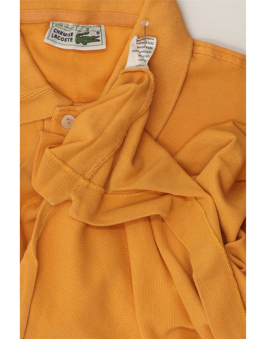 Męska koszulka polo Lacoste Suze 3, mała, żółta, bawełniana