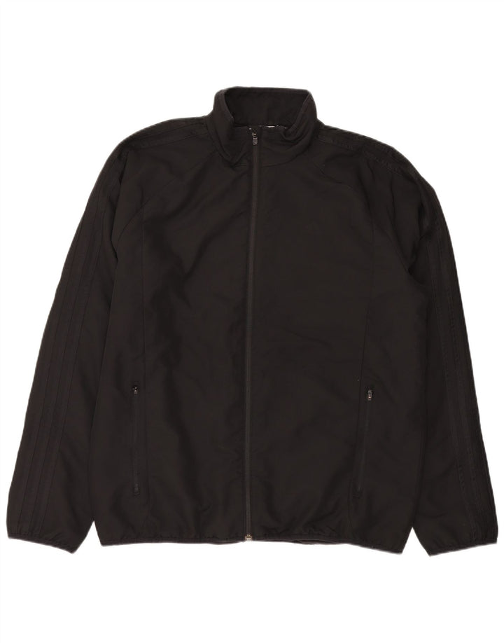 ADIDAS Mens Climawarm Tracksuit Top Jacket UK 40/42 Medium Black Polyester
