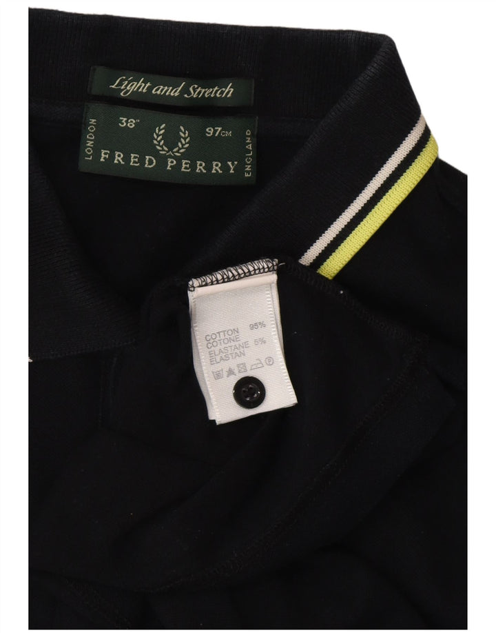 Męska koszulka polo FRED PERRY, mała, czarna, bawełniana