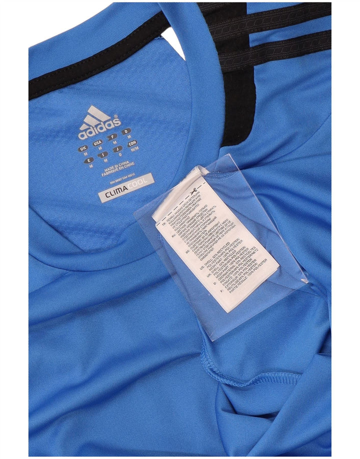 Męska koszulka ADIDAS Climacool z poliestru w kolorze średnioniebieskim