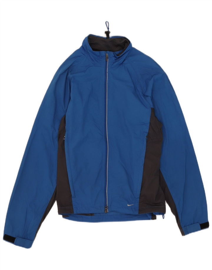 Damska kurtka przeciwdeszczowa Nike Clima-fit UK 10/12 w kolorze średnioniebieskim