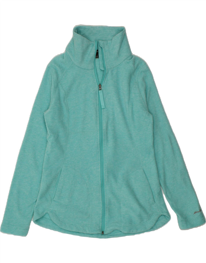 EDDIE BAUER Womens Fleece Jacket UK 14 Medium Turquoise Polyester Vintage Eddie Bauer and Second-Hand Eddie Bauer from Messina Hembry 