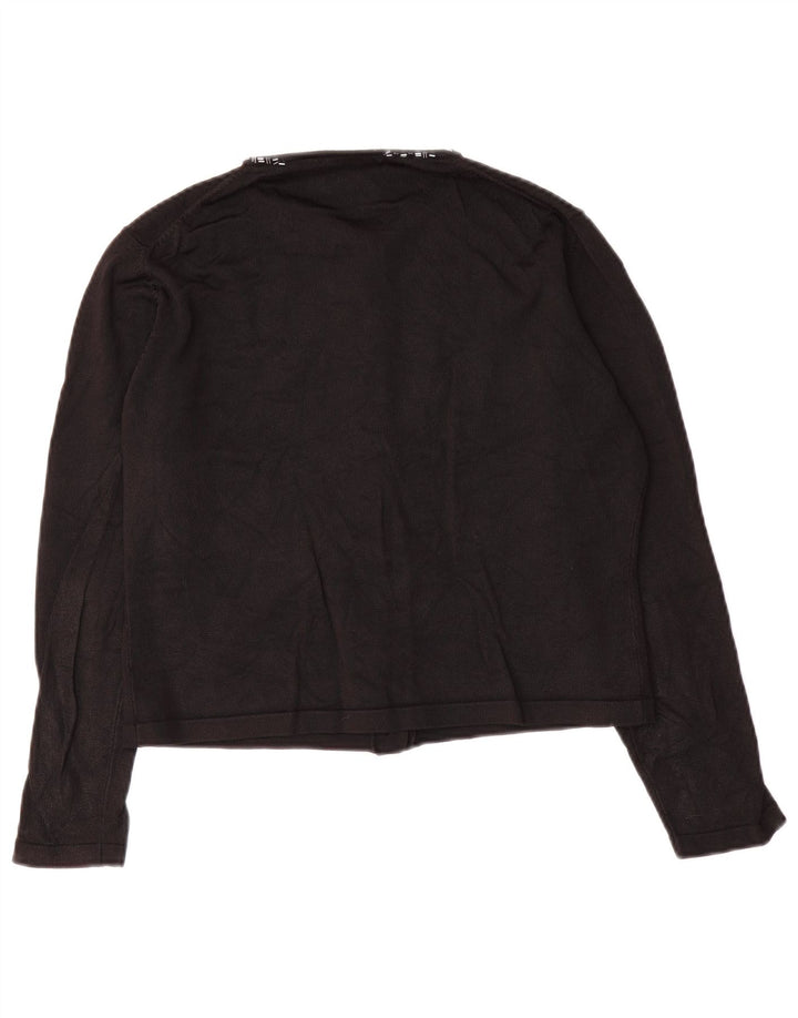 Marks & Spencer Damski sweter rozpinany UK 12, średni czarny