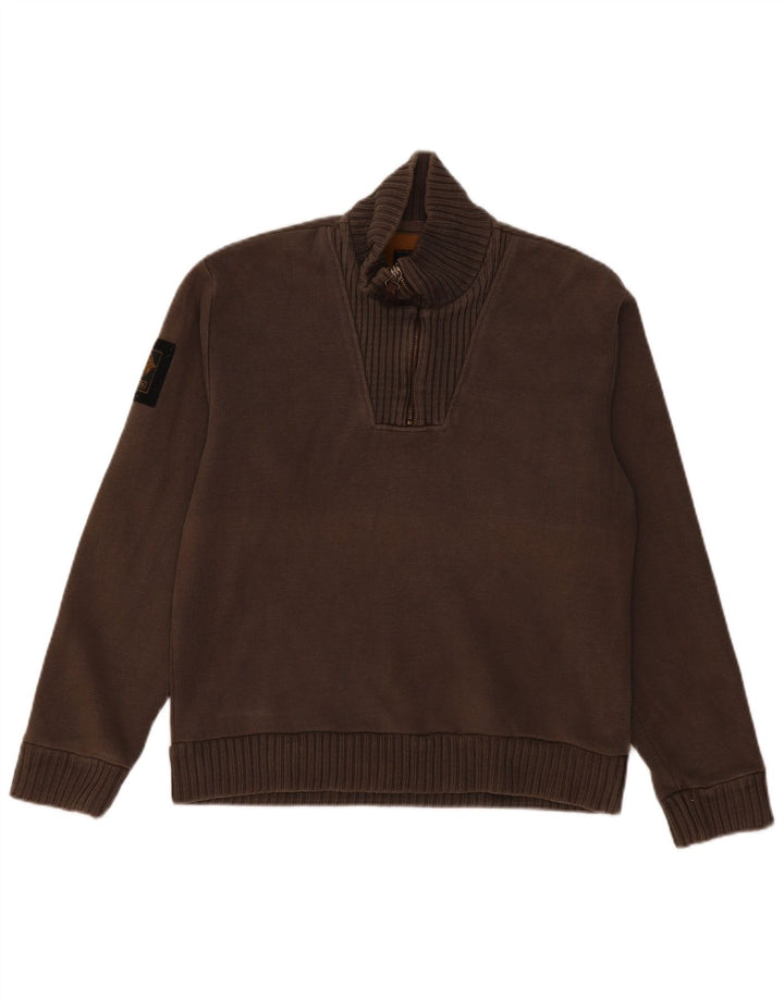 Męski sweter zapinany na zamek REPLAY, średnioszary