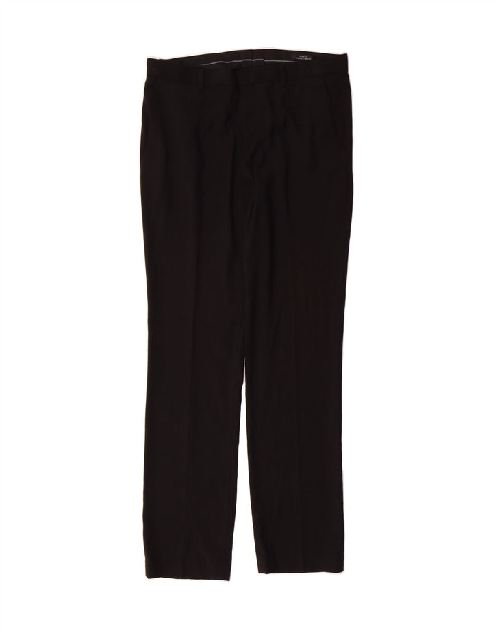 MOSSIMO Mens Slim Fit Casual Trousers W34 L34 Black Polyester Vintage Mossimo and Second-Hand Mossimo from Messina Hembry 