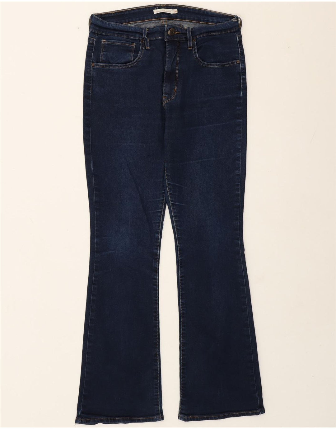 Damskie dżinsy Levi's 720 z wysokim stanem Bootcut W30 L30 Granatowa bawełna